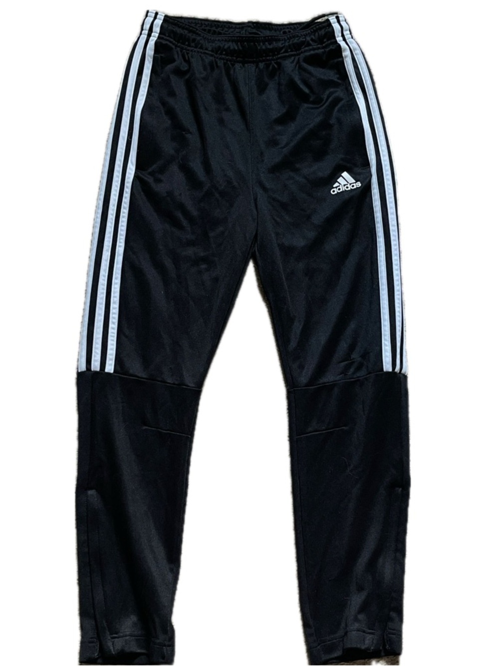 adidas Black Joggers with White 3-Stripes - Kids